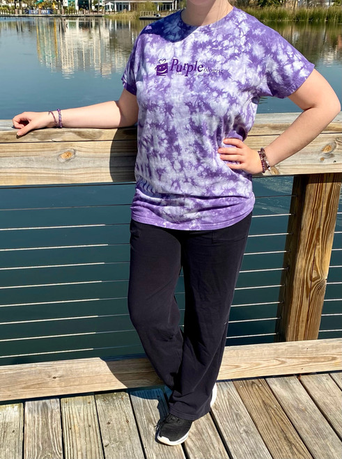 Eco-friendly Tie-dye Crew Neck Tee