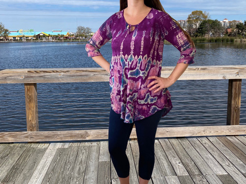 Multi-Color Wine Tunic 