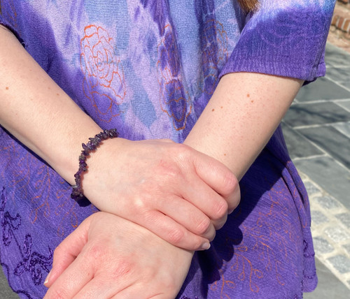 Amethyst Chip Bracelet