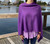 Purple Scarf Poncho