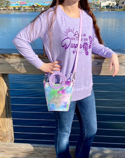 Lavender Tie-dye Crossbody Bucket Bag - Purpleologist