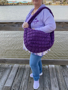 ★TOUT Y EST★ Circle Puffer Body Bag Purple LOR23FUBG0001P The Puffer Personal Bag - Lavender | Puffer Personal Bag