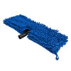 Chenille Wash Mop, Blue with Plastic Head Attachment