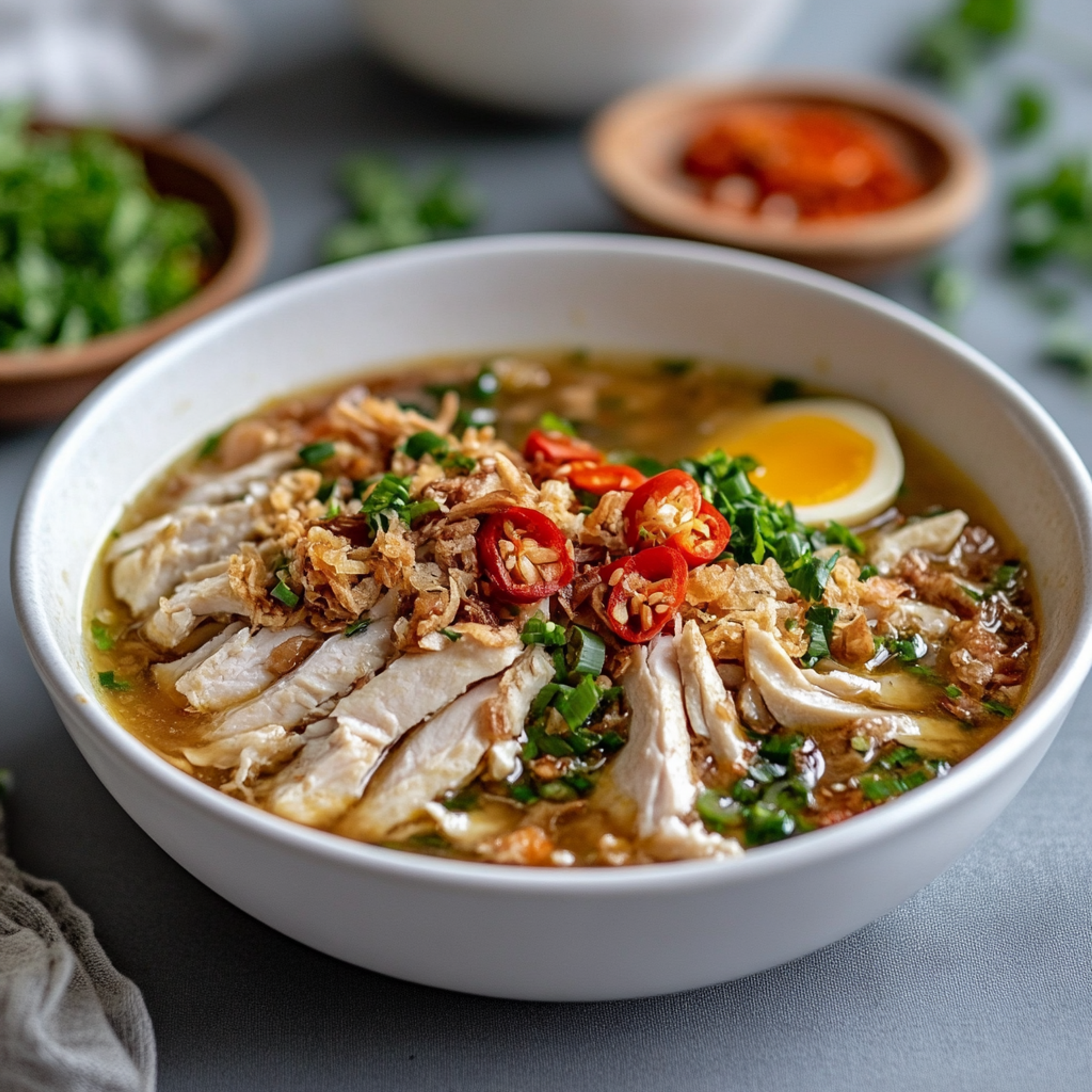 Soto Ayam (Chicken Noodle Soup)