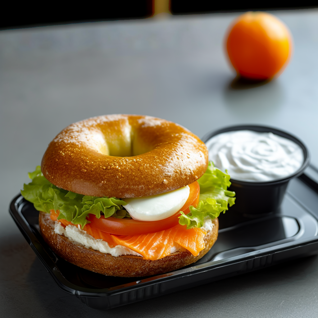 Smoked Salmon and Bagel Box