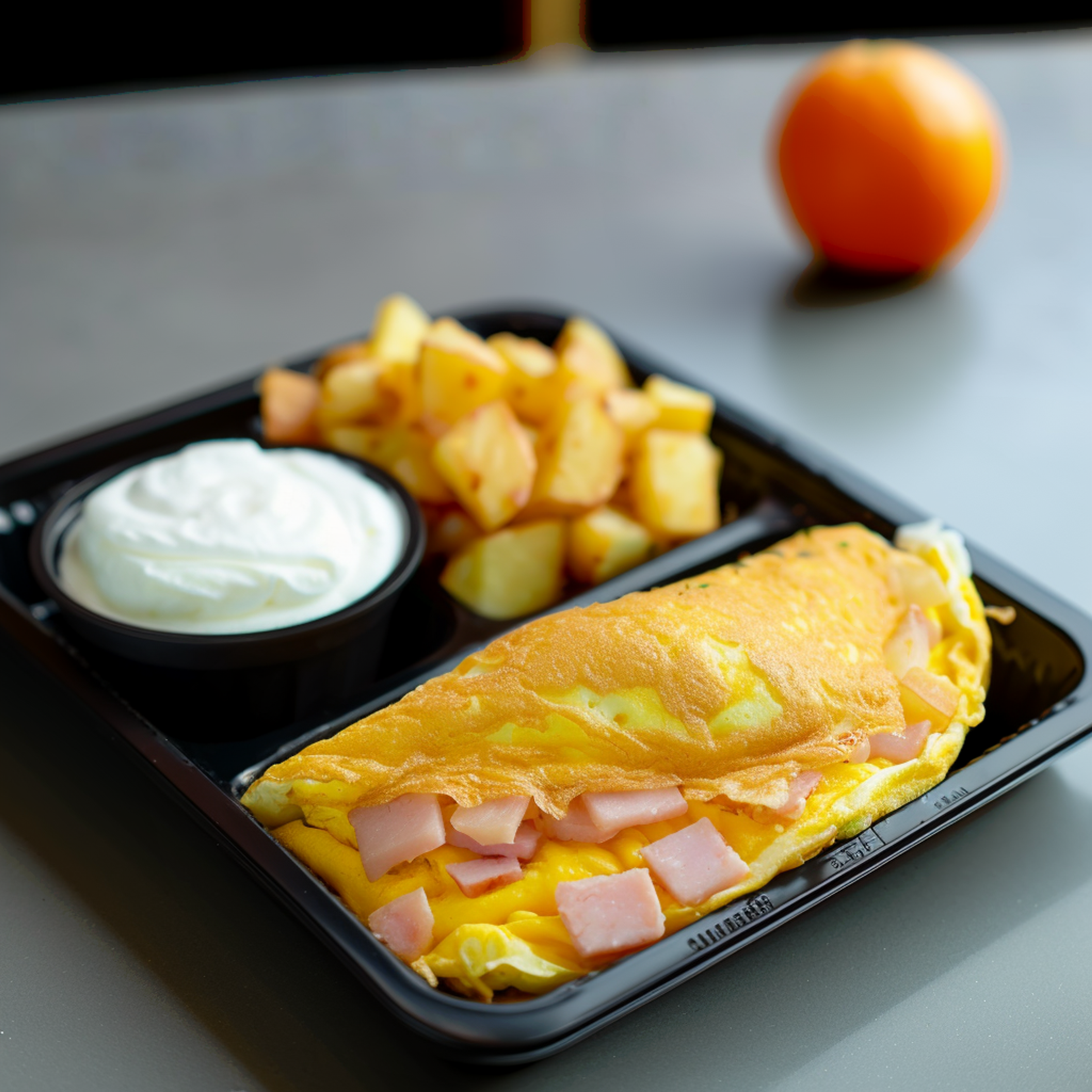 Ham and Cheese Omelet (Whole Egg) Box