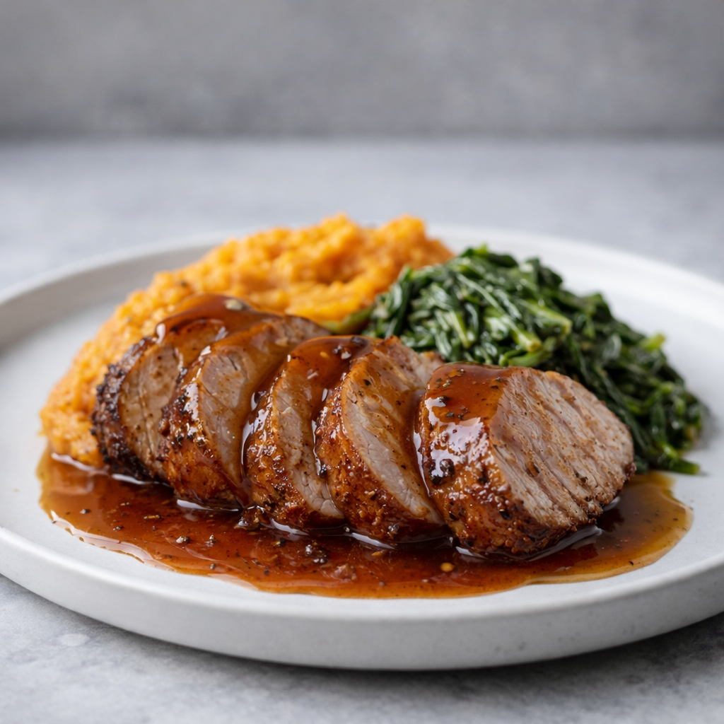 Maple and Bourbon Pork Tenderloin