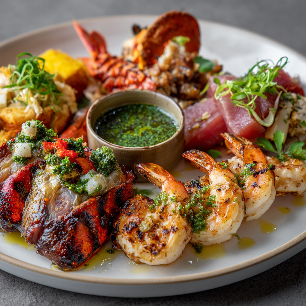 O'Neill's Grilled Seafood Display