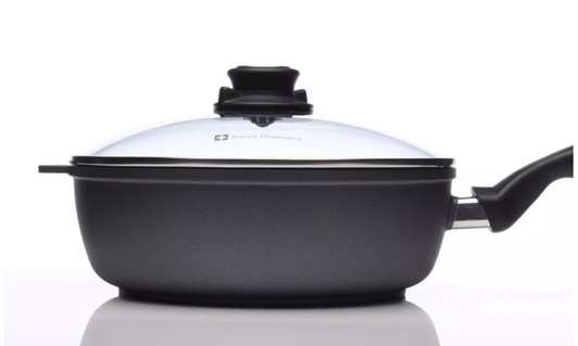 Nonstick INDUCTION HD Deep Frypan Saute Casserole with Glass lid 28cm X 7.5cm 4.2L
