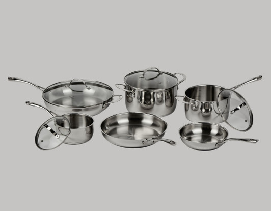 Premium Steel DLX 6 pc cookware set; PSLASET06