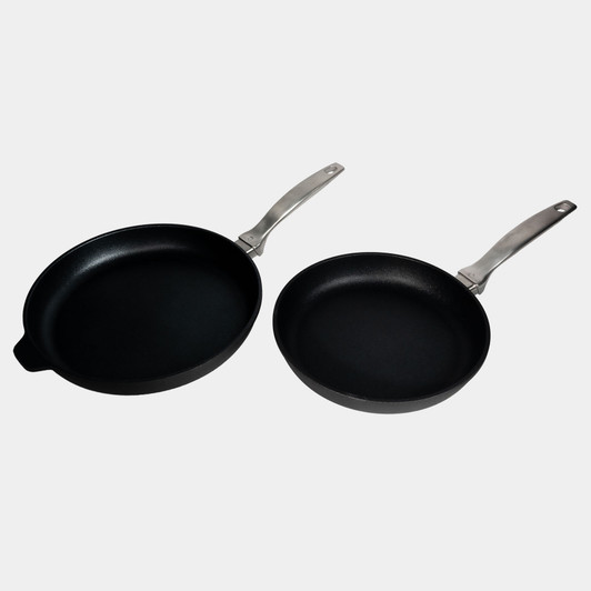 CXD Induction 2pc fry pan set 24x4cm, 28x4cm