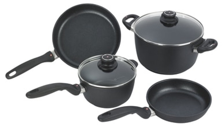 XD NonStick 6 Piece Set: 20cm & 24cm FRY PANS, 18cm SAUCEPAN w/lid, 24x11cm CASSEROLE w/lid