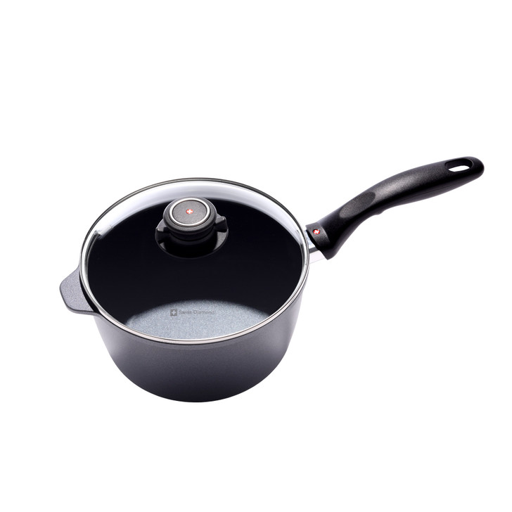 Swiss Diamond HD 3L 20cm Nonstick Saucepan with Glass Lid