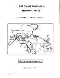 Chessie System Roadway Map, B&O Baltimore Terminal, (c1981)