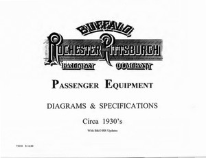 BR&P Passenger Equipment. Diagrams & Specifications