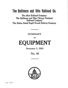 Summary of Equipment, year 1941