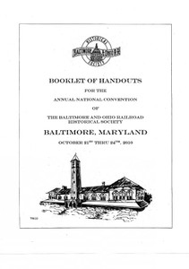 2010 B&O RHS Convention Package for Baltimore, MD