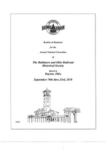 2018 B&O RHS Convention Package for Dayton, OH