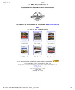 B&O Modeler, Vol 4 - Issues from 2008