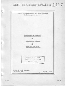 VP of Engineering Report 1117, Lake Erie Ore Docks, 1910