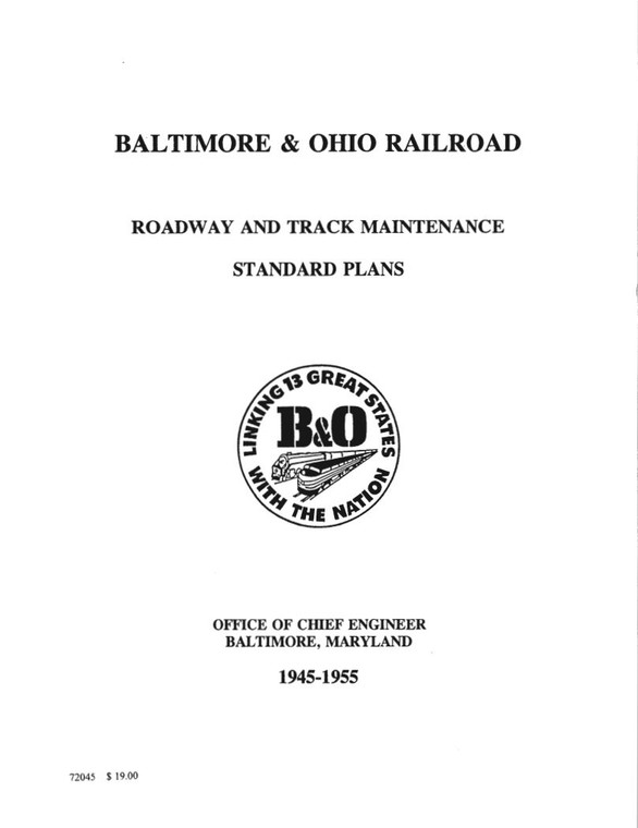 Roadway & Track Maintenance, Standard Plans, 1945-55