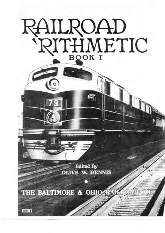 Railroad Rithmetic 1 by Olive Dennis for younger fans, 1950