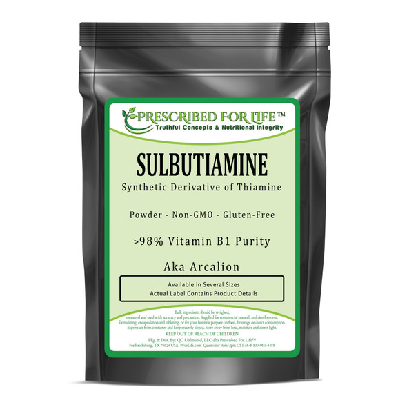 Sulbutiamine - Synthetic Derivative of Thiamine Powder - >98% Vitamin B1 Purity (aka Arcalion)