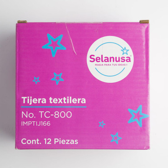 Tijera Textilera 12 pzas. #Tc-800 21235