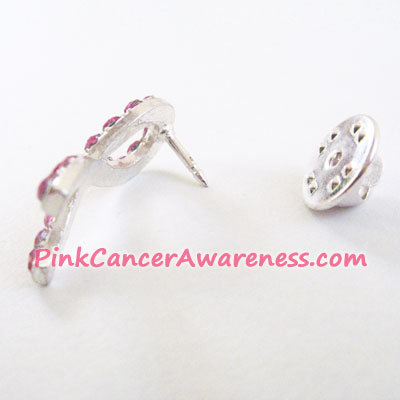 breast cancer ribbon tac pin