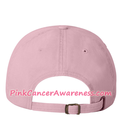 Light Pink Cotton Twill Cap Back View