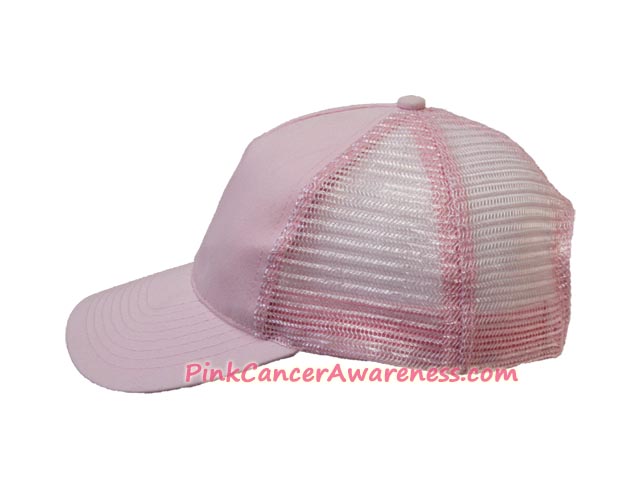 Pink Cancer Awareness Five Panel Mesh Back Cap