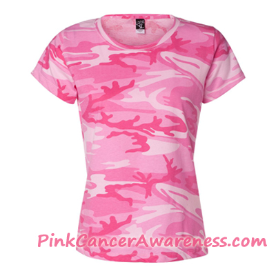 Pink Camouflage Tshirt for women