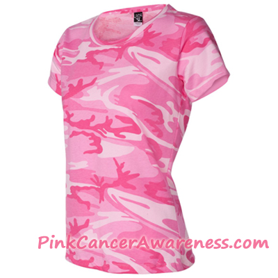 Pink Camouflage Tshirt for women