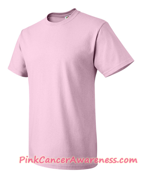 Pink Cotton Basic T-Shirt Side View