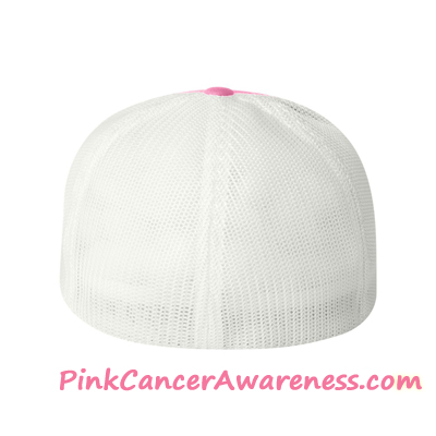 Pink Front Panel with White Mesh Cap