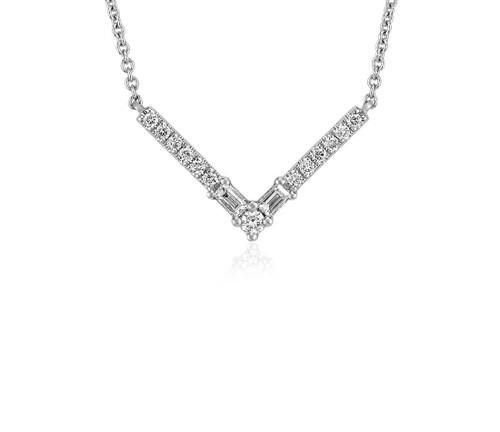 Diamond Chevron Necklace