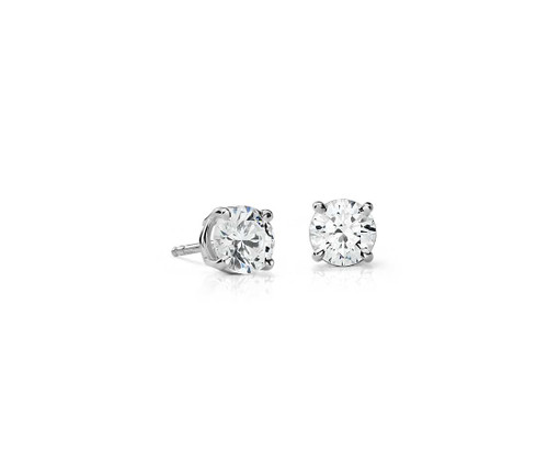 4-Prong Diamond Stud Earrings