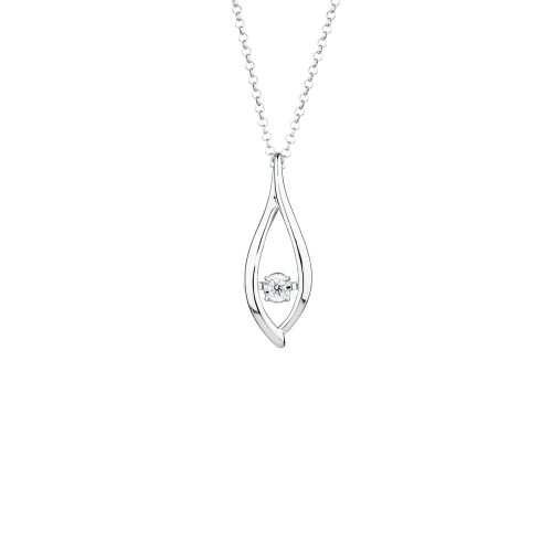 Diamond In Sterling Silver