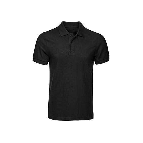 Fit Solid Black Polo Shirt