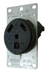 VALTERRA DG30VP RECEPTACLE W/ PLATE ROUND 30A