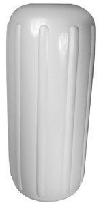 DOCK EDGE DE71251S FENDER CNTR HOLE RIB 10X25 WHT