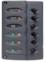 AFI/MARINCO/GUEST/NICRO/BEP CSP6-F WATERPROOF SWITCH PANEL 6 WAY