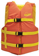 SEACHOICE 86230 ORANGE/YELLOW UNIV VEST 30-52"