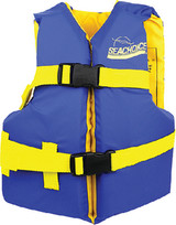 SEACHOICE 86180 BLUE/YELLOW YOUTH VEST 25-29"