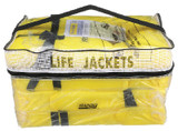 SEACHOICE EPE1110AK1AUPK4Y-86010 YEL ADLT LIFE VEST 4PAK W/BAG