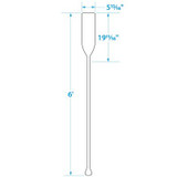 SEACHOICE 71148 WOOD PADDLE 6 FT