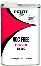PETTIT PAINT 11212208 120 VOC FREE THINNER QT