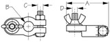 SEA-DOG LINE 415211-1 TERMINAL WING NUT - NEGATIVE