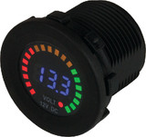 SEA-DOG LINE 421617-1 VOLTAGE METER ROUND DC 5-15V