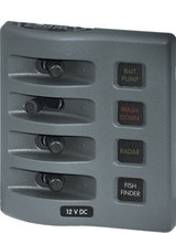 BLUE SEA SYSTEMS 4305-BSS 4POS PANEL